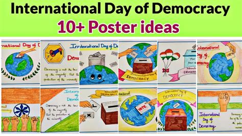 easy demokrasya drawing|International Day of Democracy 2021 Poster Drawing .
